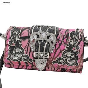 Western Origin Crackle Camo Wallet/Wristlet/Crossbody NWT
